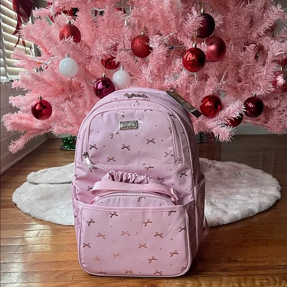 Madden Girl Pink Backpack with Bow Accents - Picture 1 of 7
